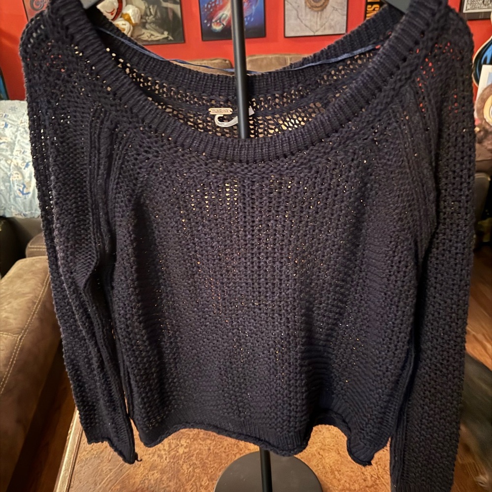 Free People Women's Black Sweater